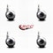 Service Caster 2.5 Inch Bright Chrome Metal Ball Caster - 3/8 Inch Threaded Stem, 4PK SCC-TS01S25-DCS-BC-381634-4 - alternate 2